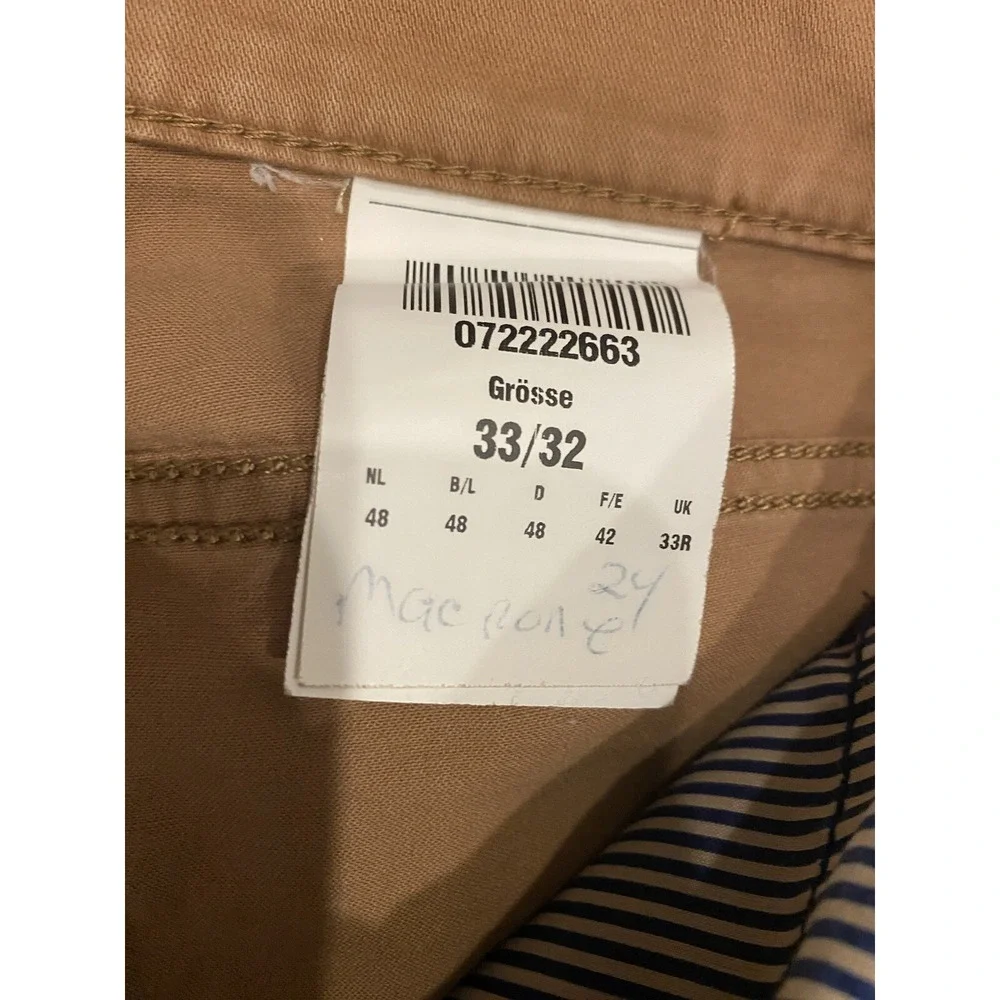 Atelier Gardeur Brown Mens Pants Chino‎ Trousers Slacks Size 33x32 1920 *Flaws*